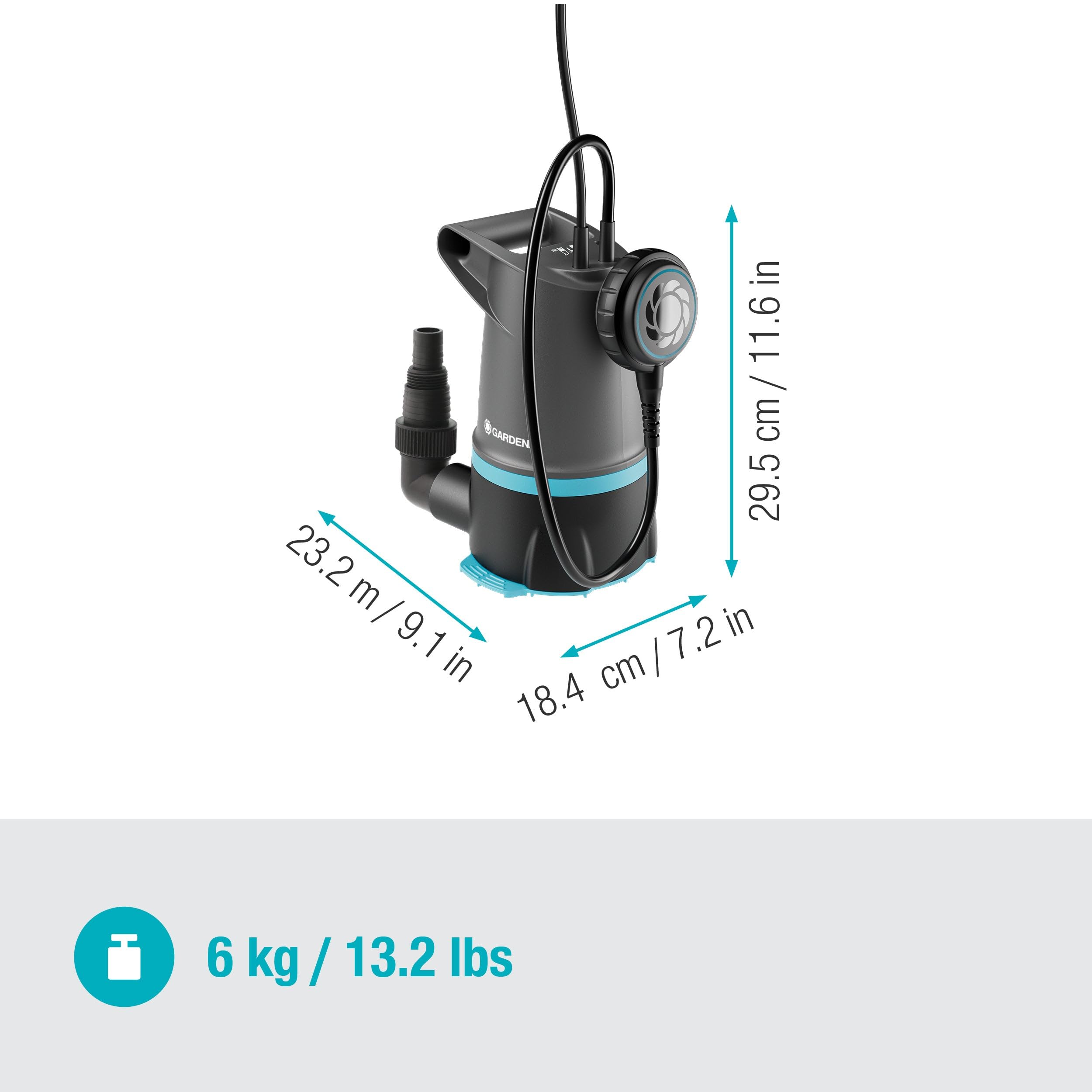 Pompe submersible GARDENA 09018-47 20000 l/h 9 m