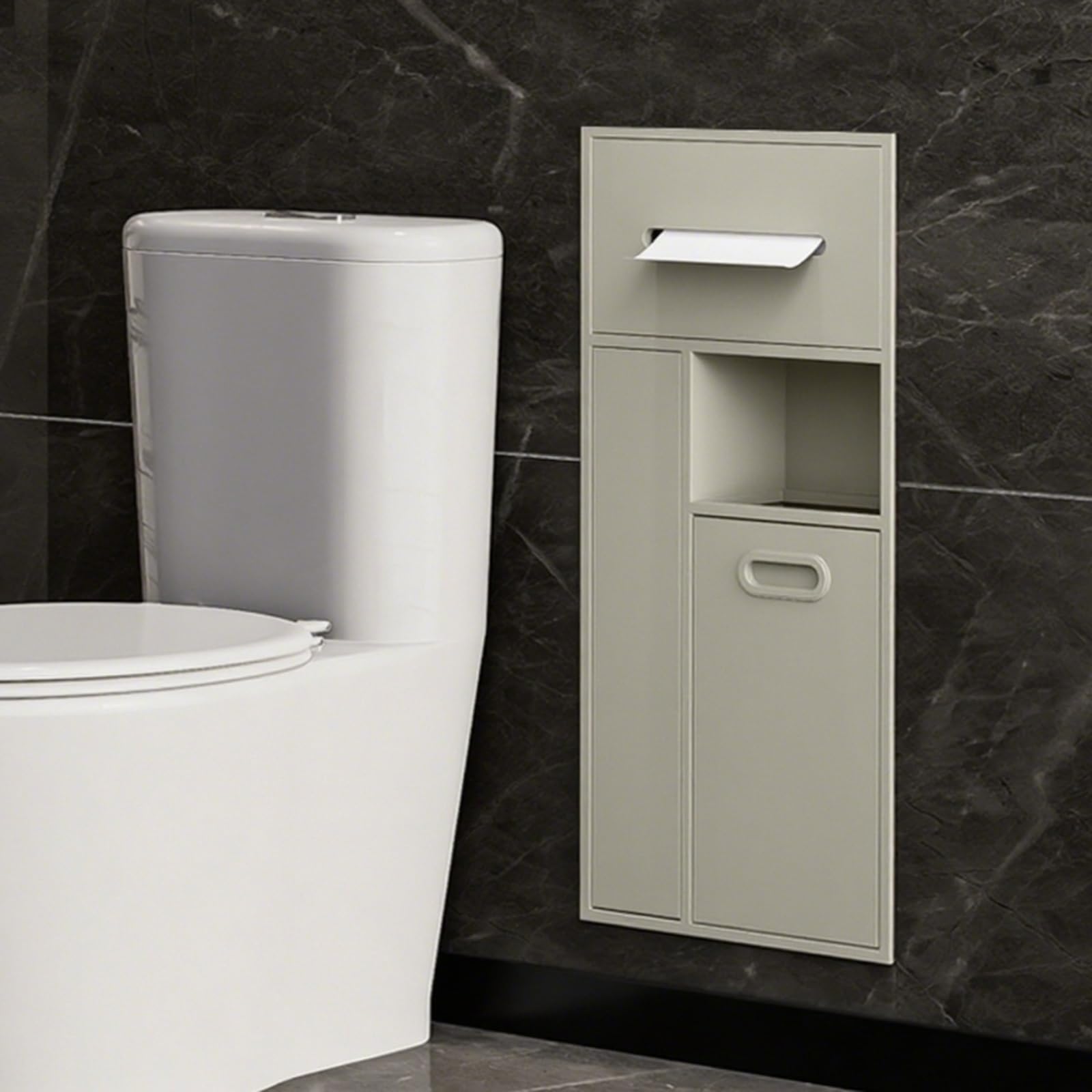 Estante de ducha de acero inoxidable de alta calidad, estante de almacenamiento versátil para baño, cocina y sala de estar, 65 x 30 x 14 cm, elegante acabado de albaricoque, duradero y resistente al