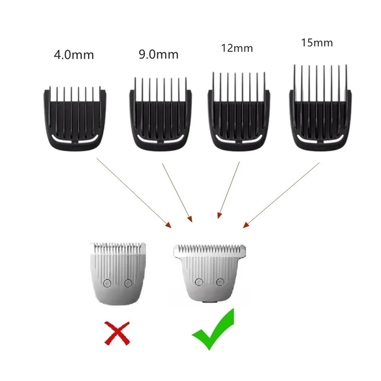 Accessori Di Ricambio Testina Rasoio/naso Testina/Lama/pettini Fit | ,Compatibile con Philips,Trimmer 9000,7000,5000,3000 Serie(Steel trimmer)