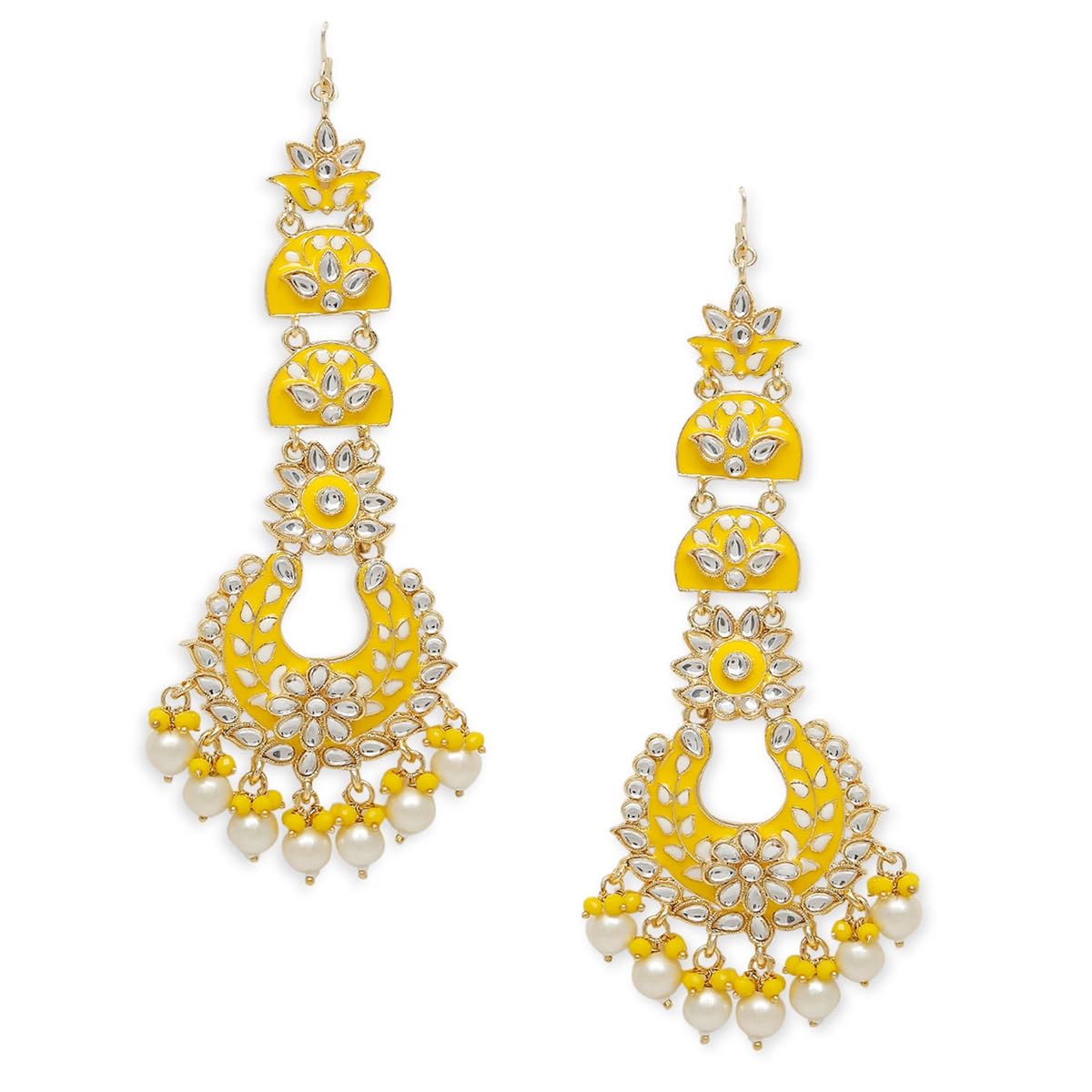 See full amazon price history chart for OOMPH Jewellery Yellow Meenakari & Kundan Floral Chandbali Earrings with Ear Chain For Women & Girls Stylish Latest (Y-EHC232_A) OOMPH Jewellery Yellow Meenakari & Kundan Floral Chandbali Earrings with Ear Chain For Women & Girls Stylish Latest (Y-EHC232_A) (B0CR8F3BQ3) Amazon Price History, Amazon Price Tracker