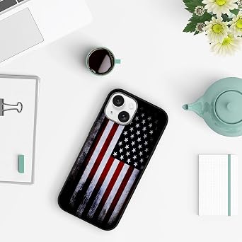 Compatible with iPhone 15 Case American Flag Pattern