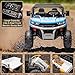 24V Ride on Toys for Big Kids w/Remote Control, 2 Seater Kids UTV w/20 Seat, 2X200W Powerful Motors, 24V Ride on Dump Truck w/Dump Bed, Bluetooth, LED Lights, Power Car Wheels for Boys Girls, Blue
