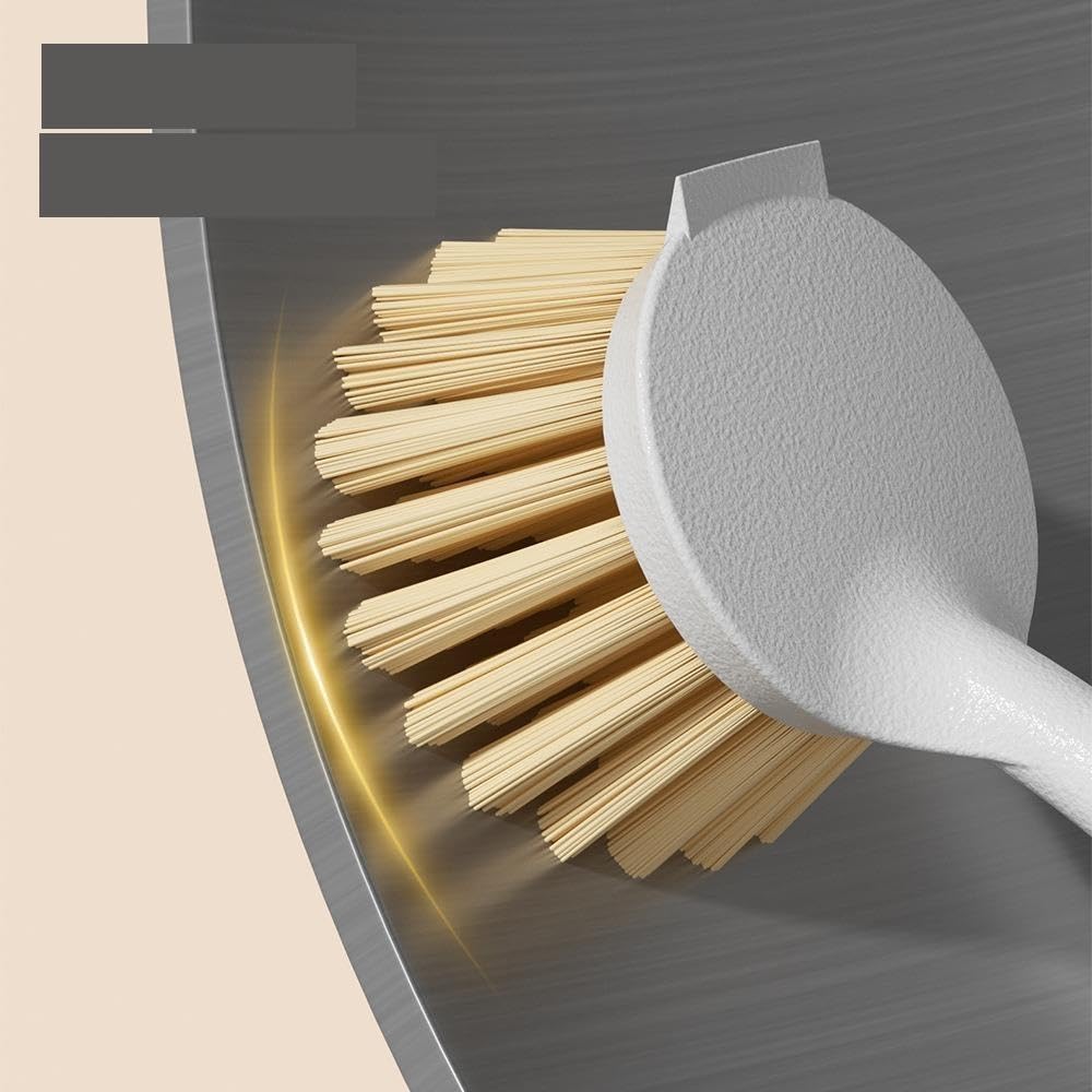 3pcs Plastic Wooden Handle Pot Brush pour Cuisine