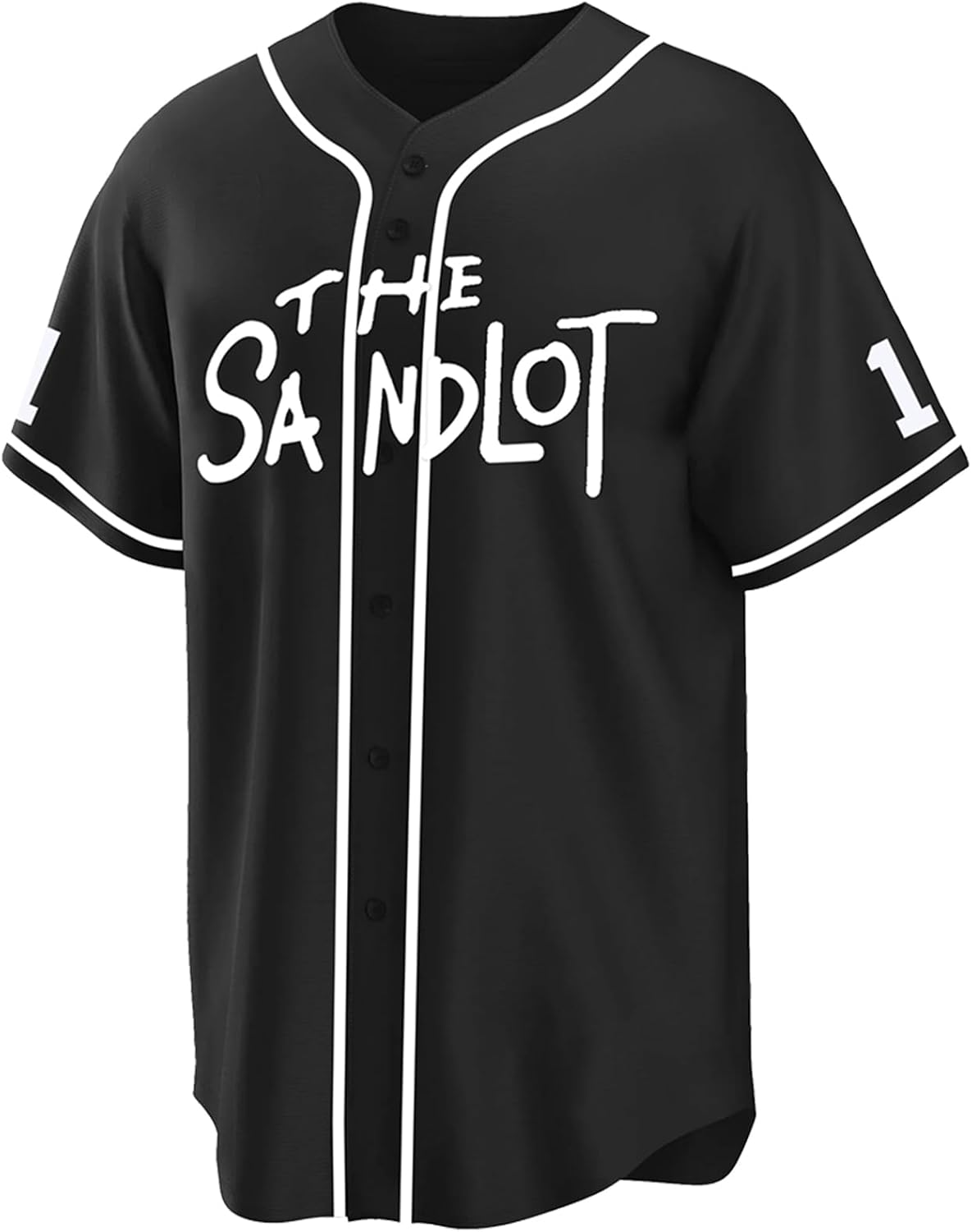 The Sandlot Baseball Jersey,Benny 'The Jet' Rodriguez #30 Button Down Short Sleeve,90s Classic Men Legend Jerseys - Image 2