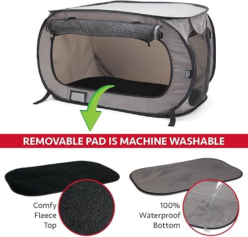 Miniatura 4 de SportPet Designs - Cuenco grande para mascotas a prueba de derrames, para perros y gatos, plato portátil para mascotas para perros + gatos, cuenco