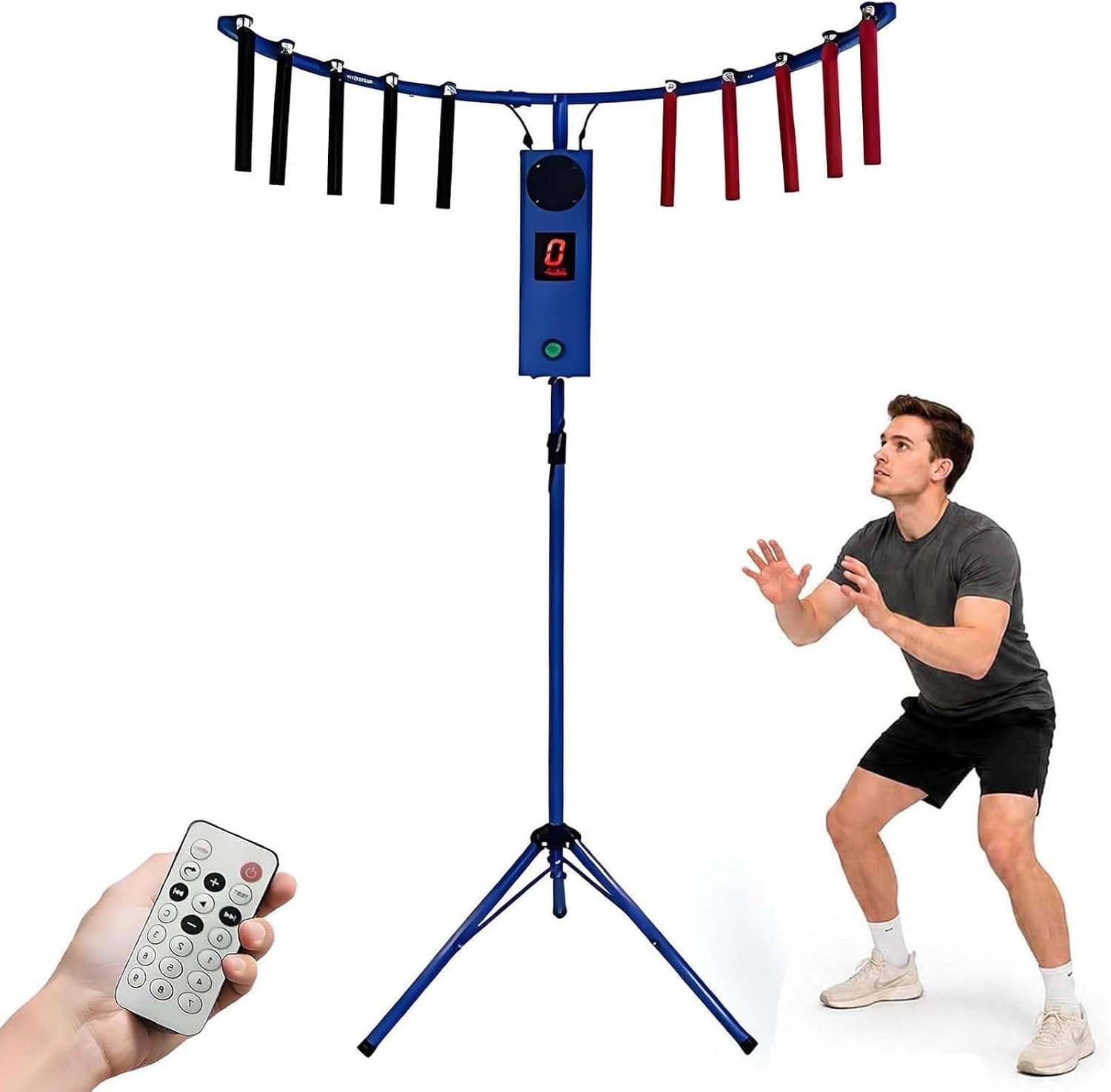 FJYAWEN Catching Stick Arcade Game for Hand Eye Coordination Training Blue