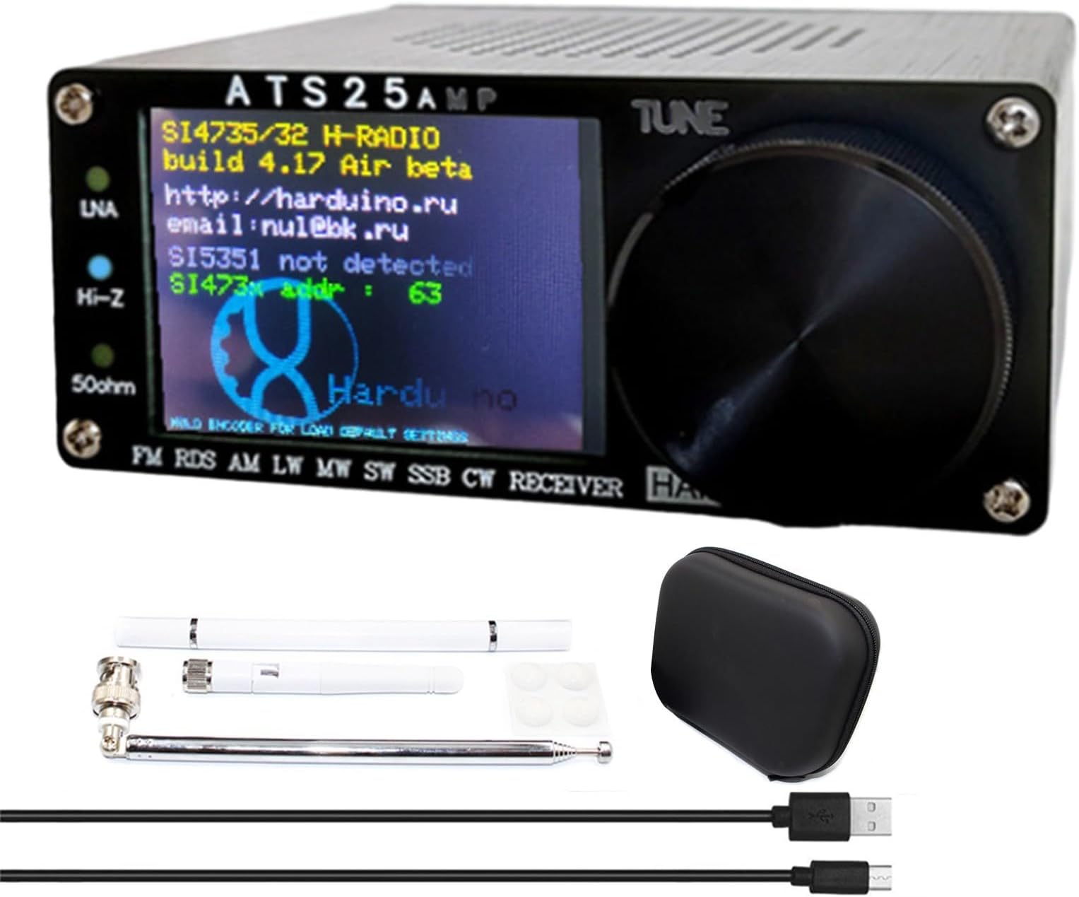 1 x ATS25AMP RDS Receiver ATS25AMP RDS Receiver with Spectrum Scanning, New Interface, Firmware 4 17(B)