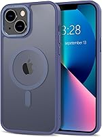 Vista 294 de Anuck - Funda magnética para iPhone 11 compatible con MagSafe, carcasa trasera mate translúcida dura, borde de TPU, delgada, resistente a impactos