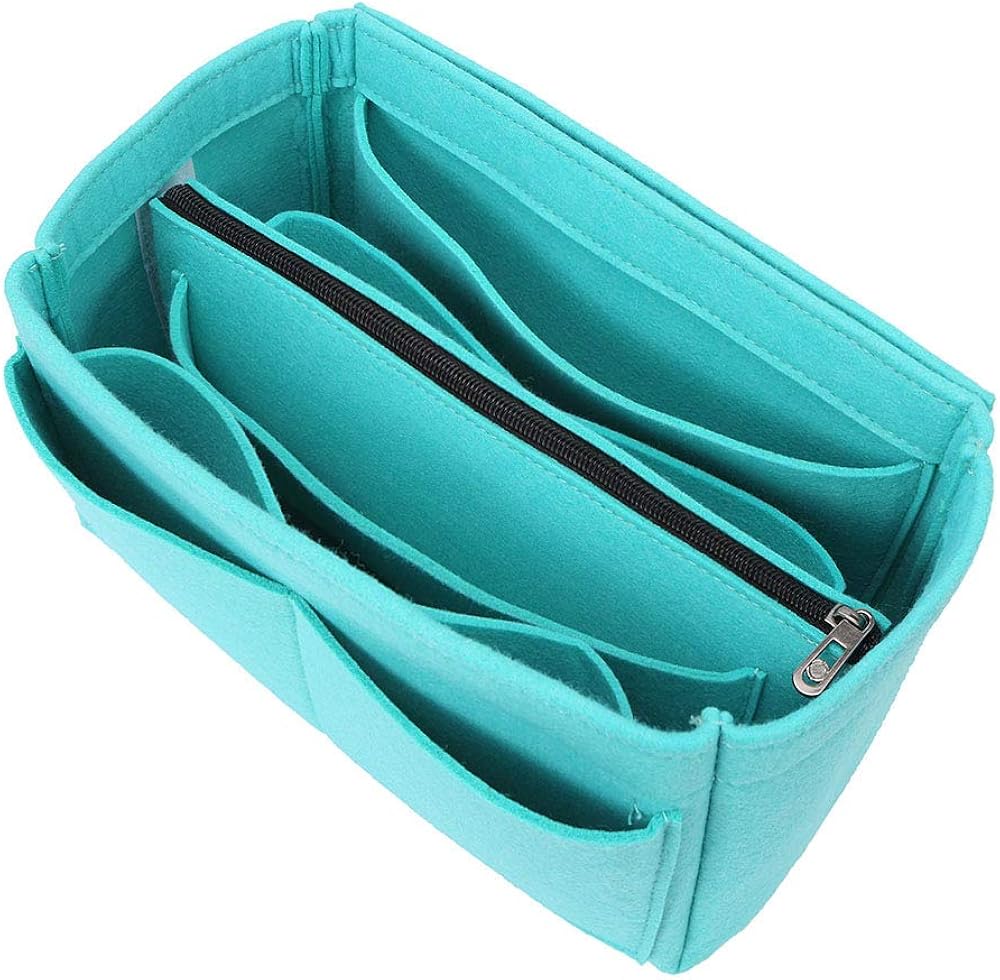 APSOONSELL Felt Bag Organizer Bag in Bag Insert バッグインバッグ レディース フェルト 軽量 バックインバック フェルト 自立 マリンブルー