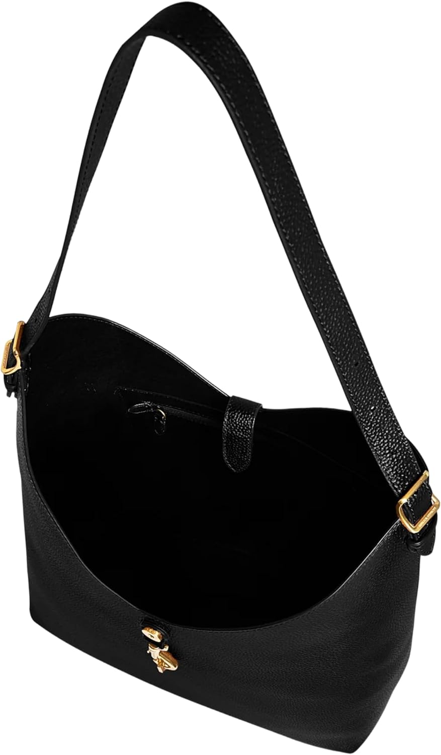 Rebecca Minkoff Megan Hobo Bag, Women's Leather Shoulder Handbag with Magnetic Snap Closure and Back Zip Pocket - Image 4