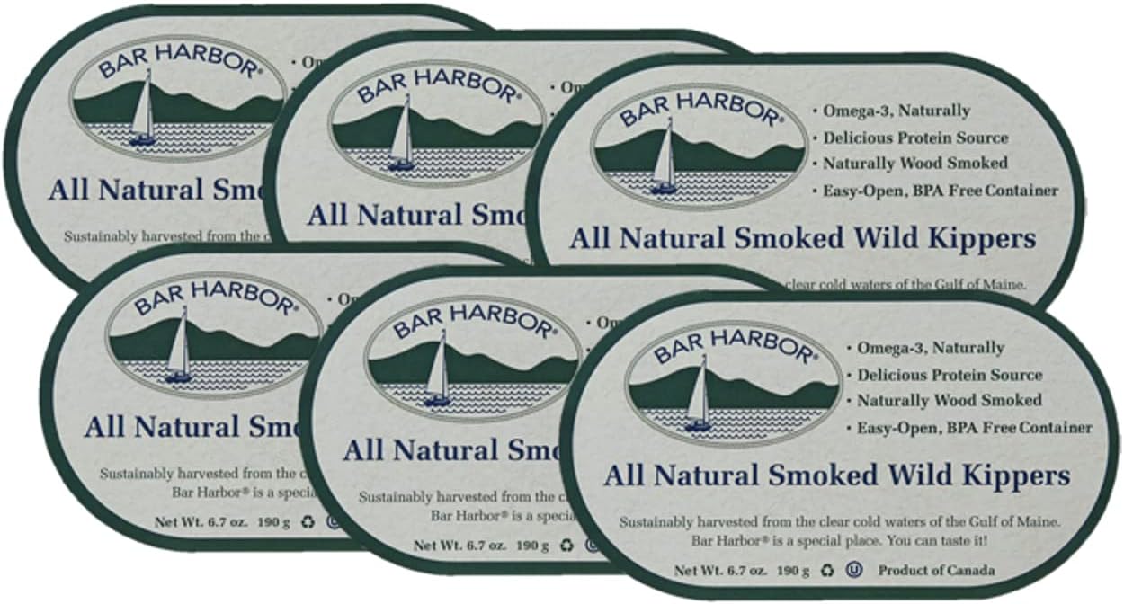 Bar Harbor® Wild Smoked Kippers, 6.7 oz. (Pack of 6)