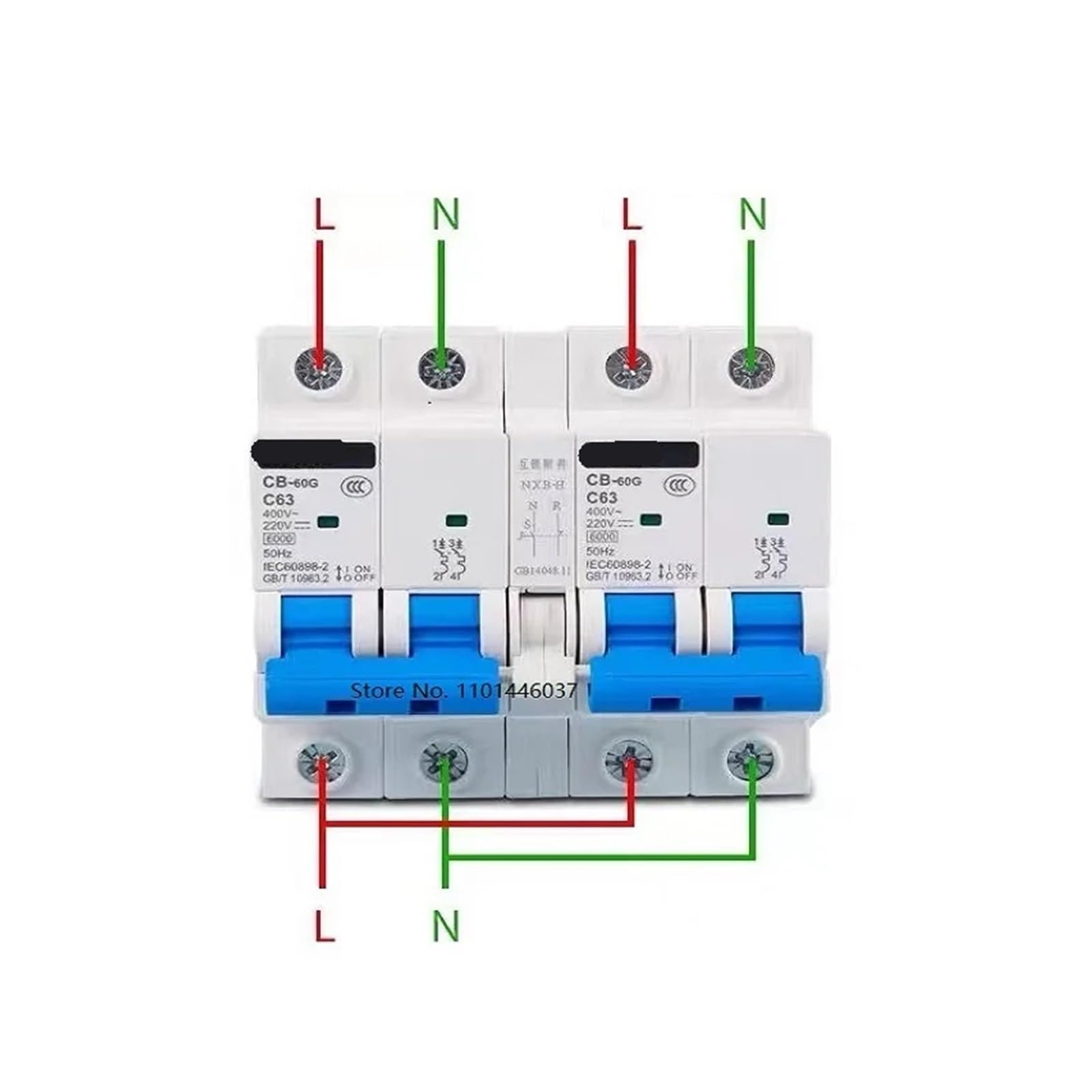 Commutateur de transfert manuel CB-60G inverseur de source DC 10A pour solaire et véhicule électrique