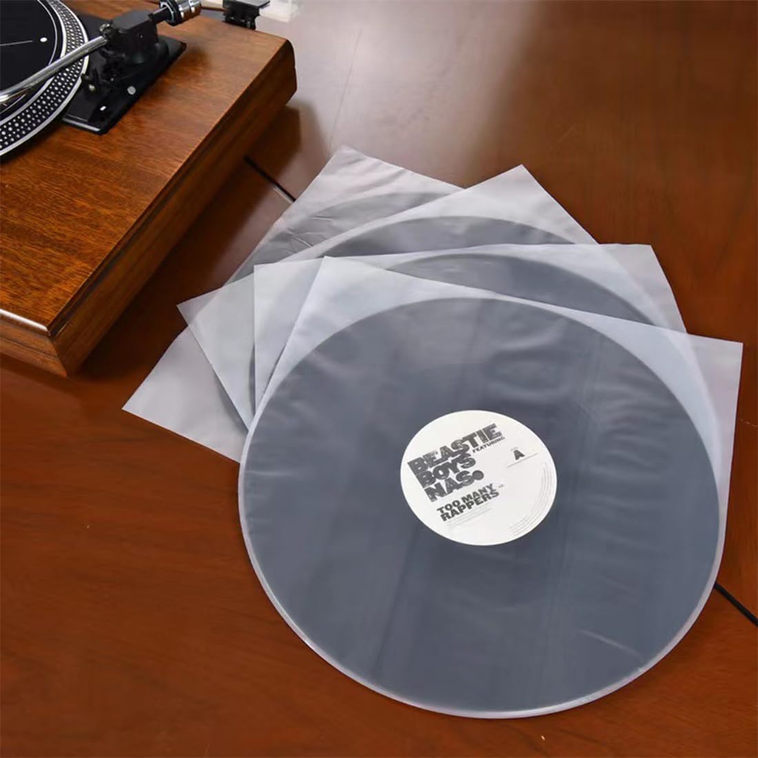 Pochette Vinyle 33 Tours Antistatique 50 Pièces Protection Disque Vinyle 12 Pouces