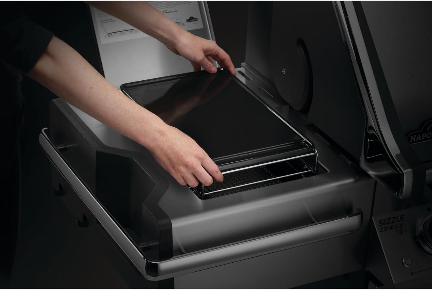 Napoleon Cast Iron Grill Plate for Sizzle Zone Large