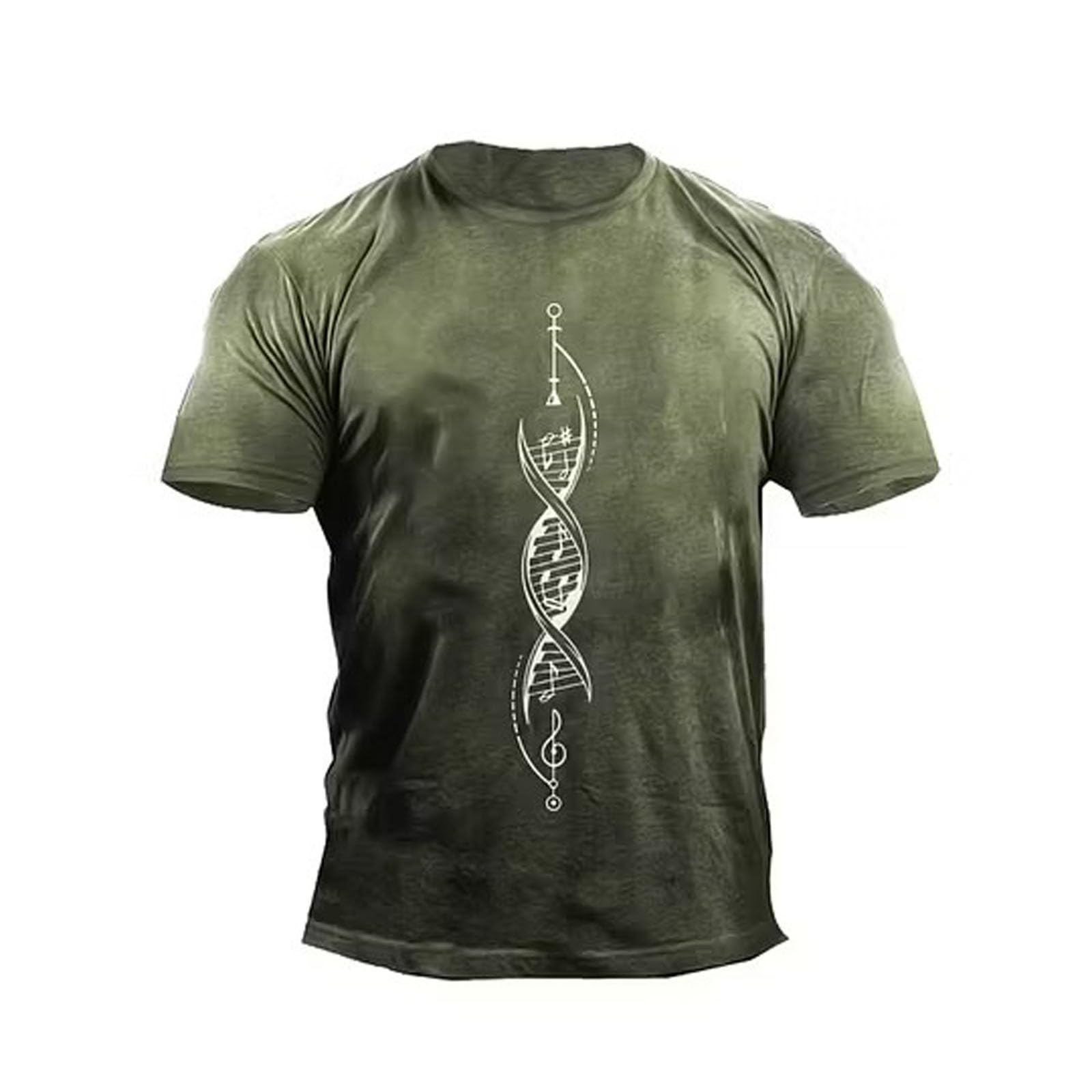Maglietta sportiva da uomo a maniche corte, per bodybuilding, fitness, estiva, ciclismo, corsa, ciclismo, con design grafico nordico