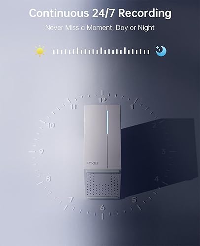 Miniatura 7 de Sistema de cámara de seguridad con cable 4K PoE con NVR, 4 cámaras exteriores de 8 MP, grabación local 24/7, sin tarifas mensuales, detección de