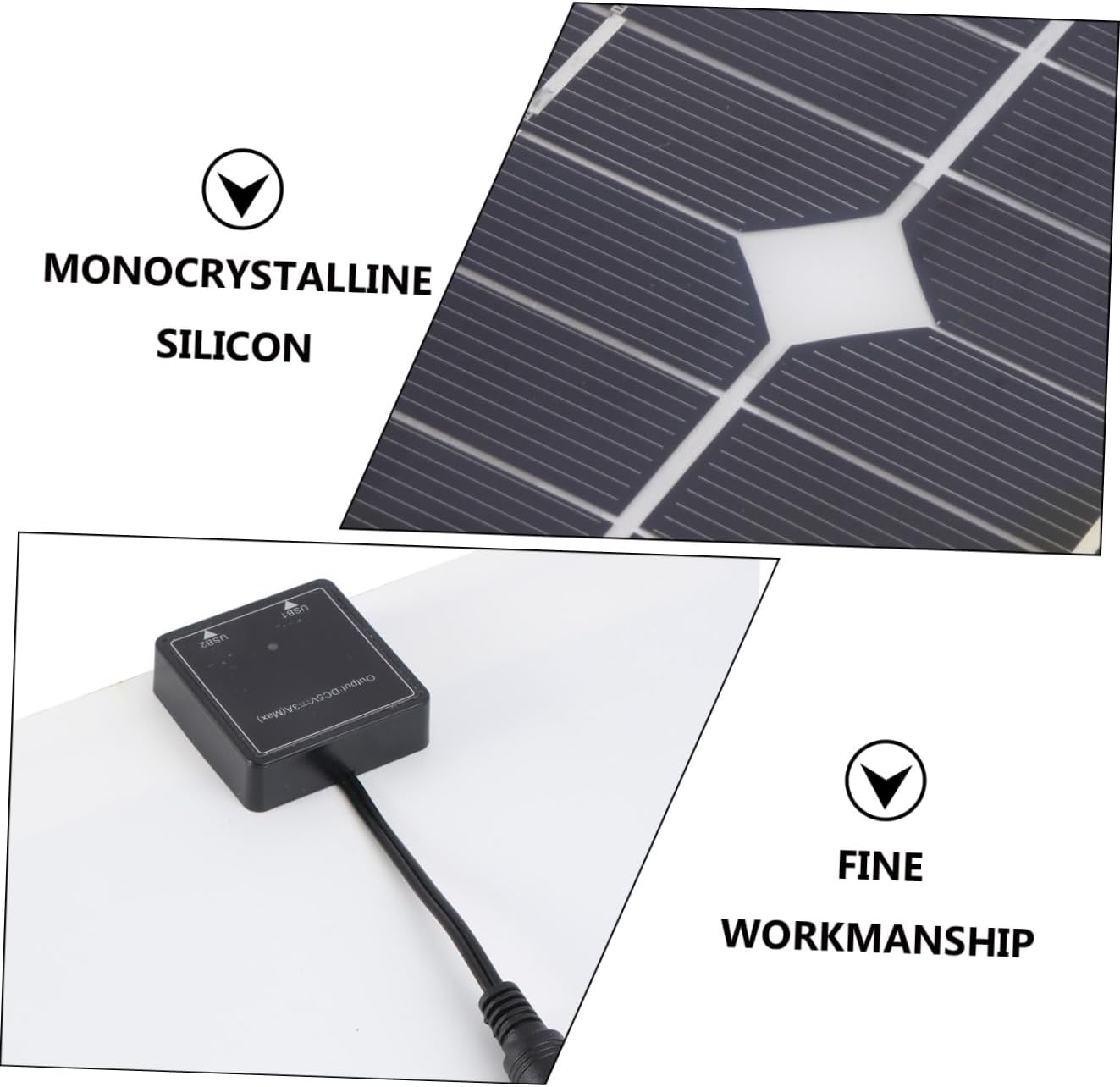 40w Solar Panel Flexible Solar Power Bank Lightweight for Hiking Camping