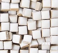 PINUO&KE 200pc Colorful Square Ceramic Mosaic Tiles 0.4x0.4in - Durable Stained Glass Style for Crafts, DIY Projects & Gifts