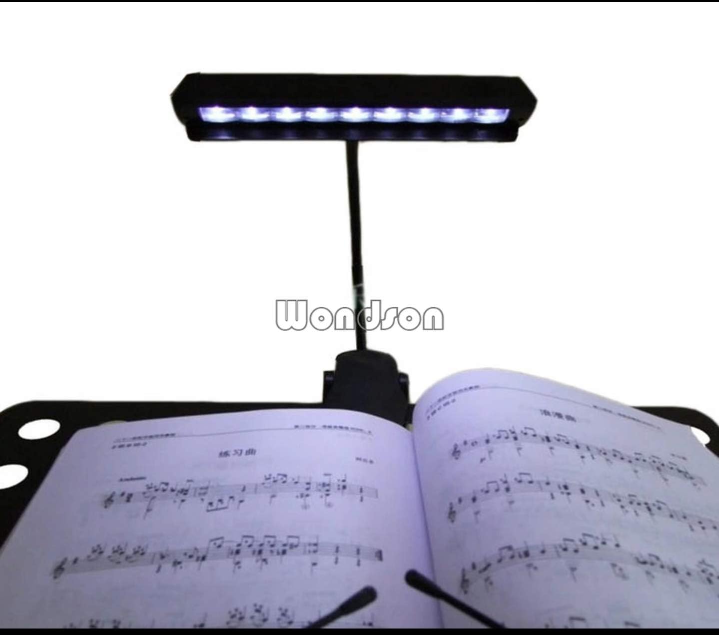 9 Led Clip on Music Stand light battery powered Musical
