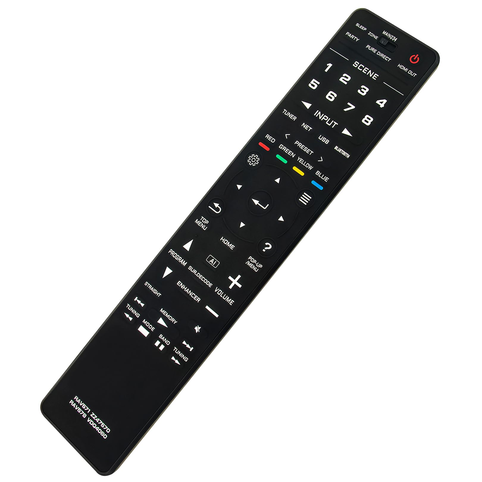 Rav332 Wt92680ex Ricambio Telecomando Sostitutivo AULCMEET Per Yamaha