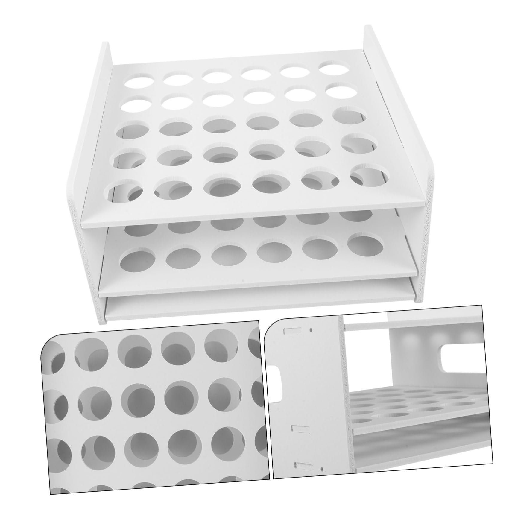 Gatuida Scatola Porta Forbici in Legno Test Tube Display Rack, Organizzazione Cancelleria, per Scuola e Casa