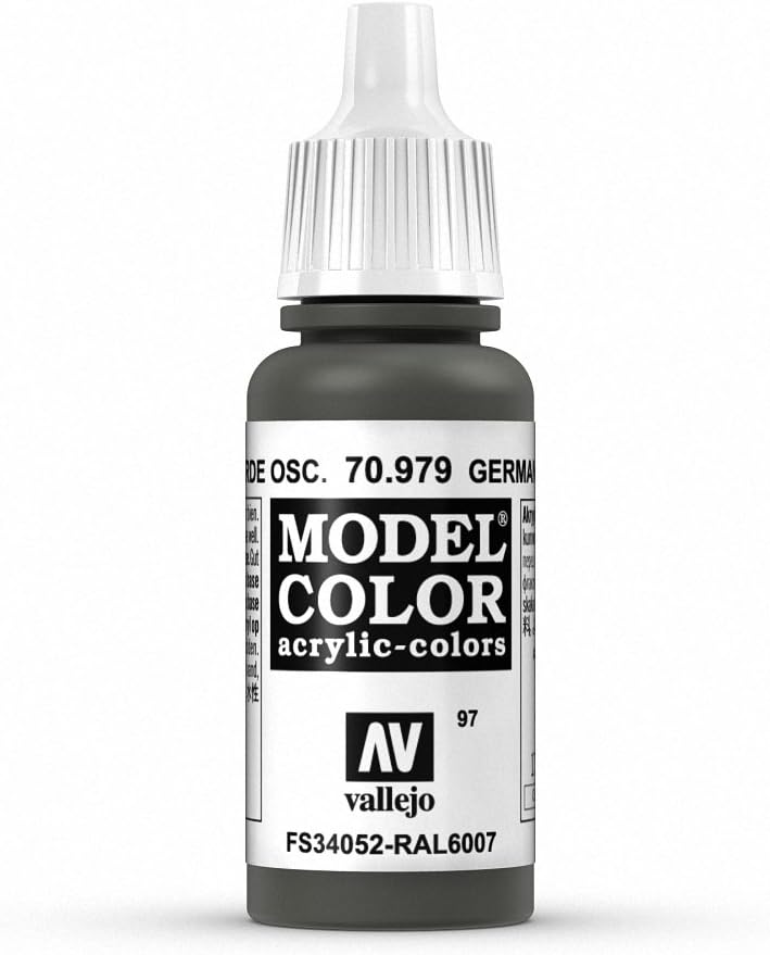 Vallejo Model Color 17 ml Acrylic Paint - German Cam Dark Green