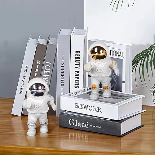 Miniatura 8 de Figura de astronauta estatua de astronauta, esculturas para decoración del hogar, decoración de estantes, decoración de escritorio, lindo adorno