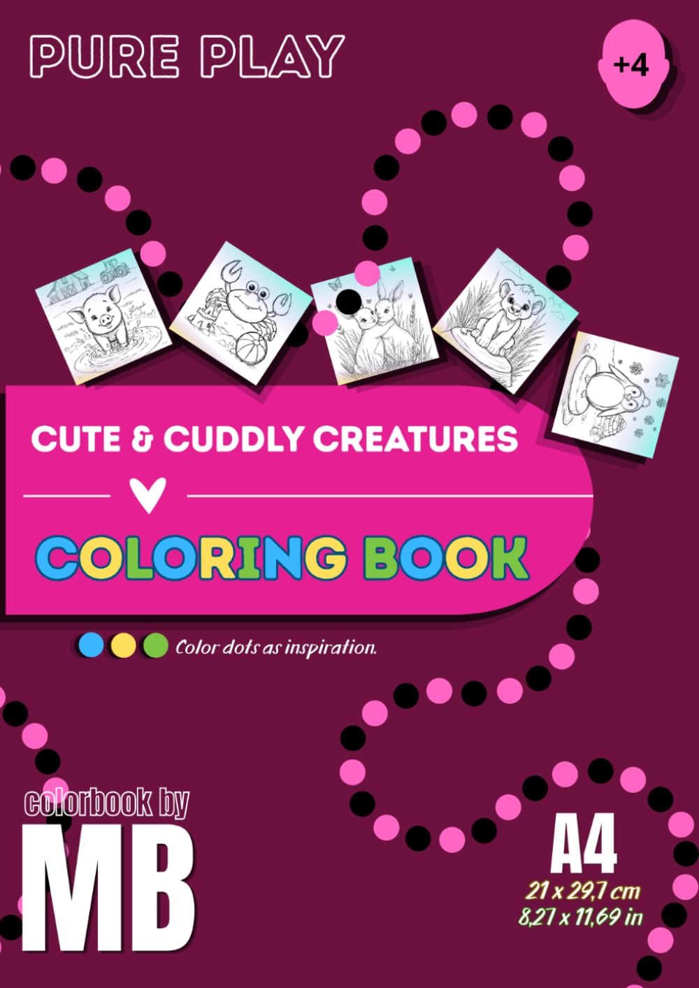 Cute & Cuddly Creatures: Colorbook (Books By MB)