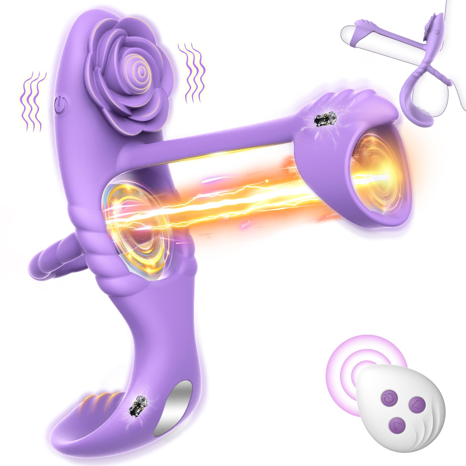Vibrating Cock Ring Vibrator For Couples Erection Penis 