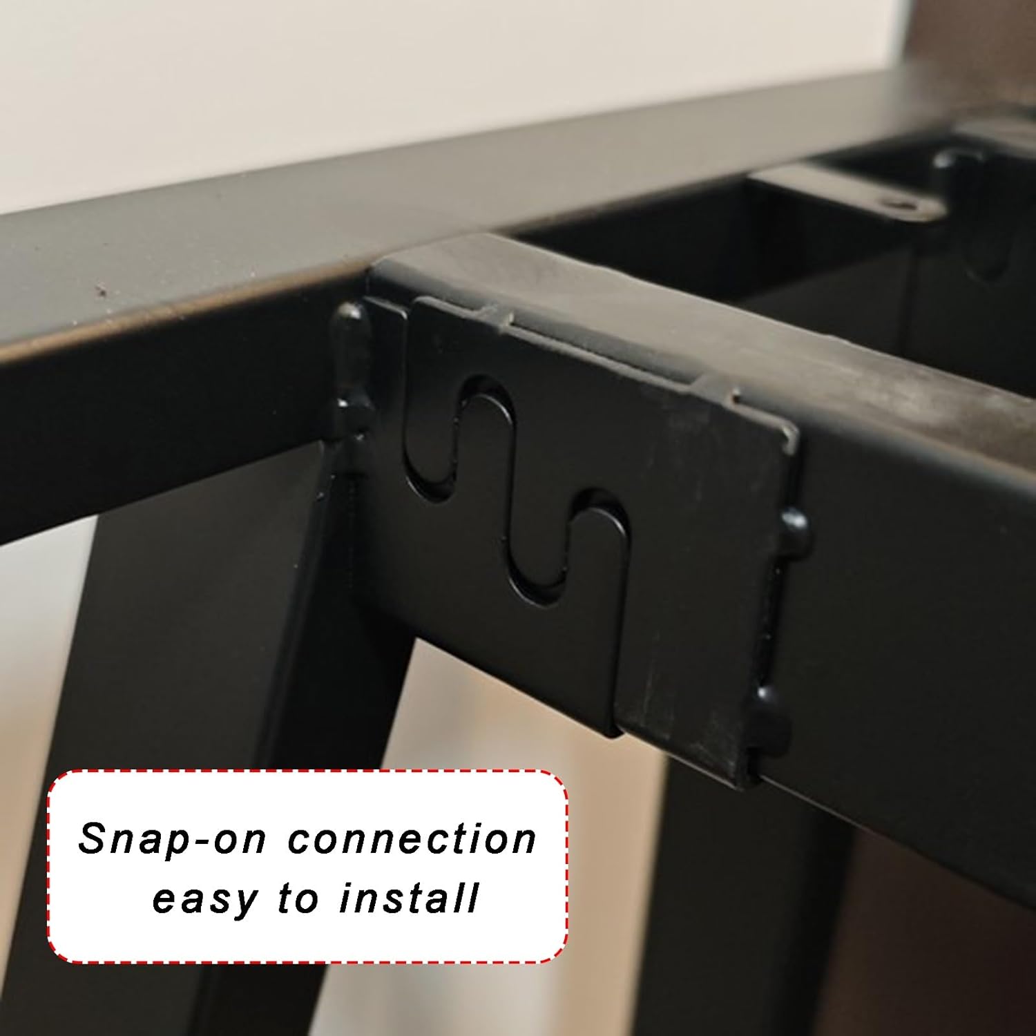 Rectangular Metal Table Legs Height 28.7" Load Ability 300kg Desk Leg Multi-Screw Fixing Hole Design Equipped with Adjustable Foot Pats