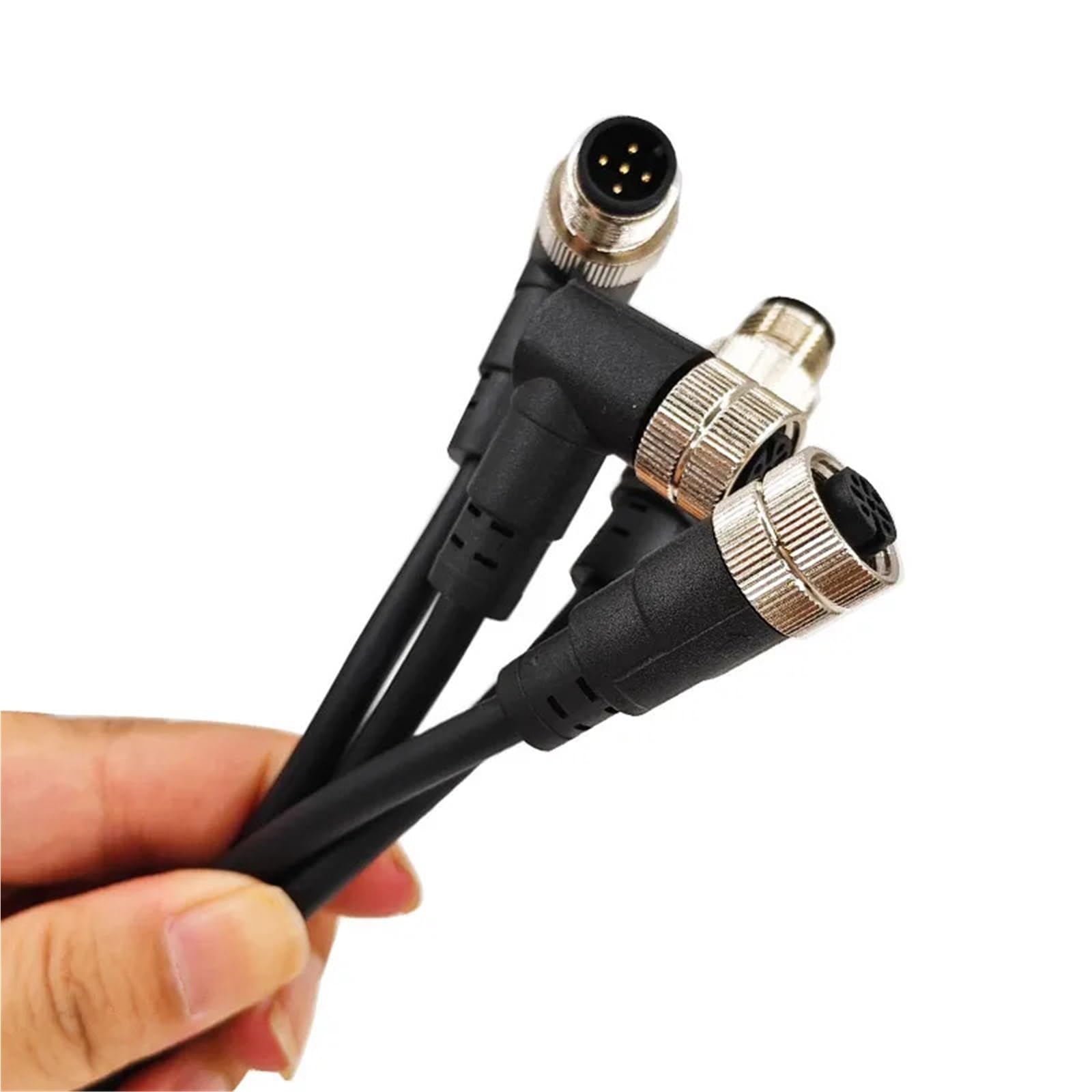 Cable M12 hembra de 8 pines con línea de PVC de 2m para una transmisión industrial sin pérdidas 8