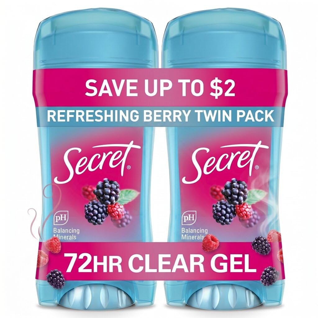 Secret Scent Expressions So Very Summerberry Clear Gel Antiperspirant/Dezodorant, 160ml (Pack of 2), So Very Summerberry, 150ml