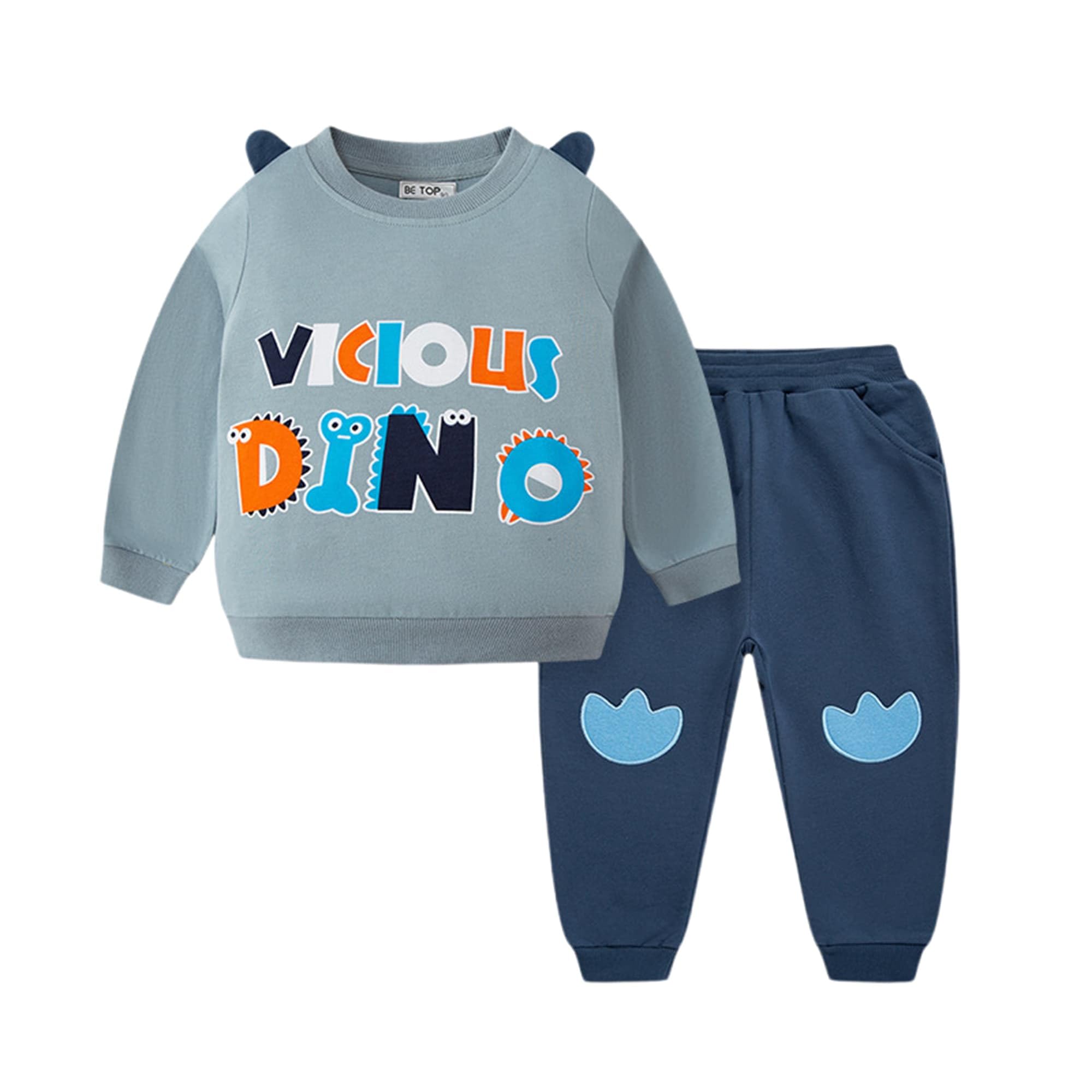 Garçons Survêtement Automne Hiver Coton Ensemble Sweat-shirt et Pantalon 2 Pièces Manches Longues Enfant Ensembles de Sport Noël Chaude Sweat Pantalon Jogging Tenues 2-7 Ans