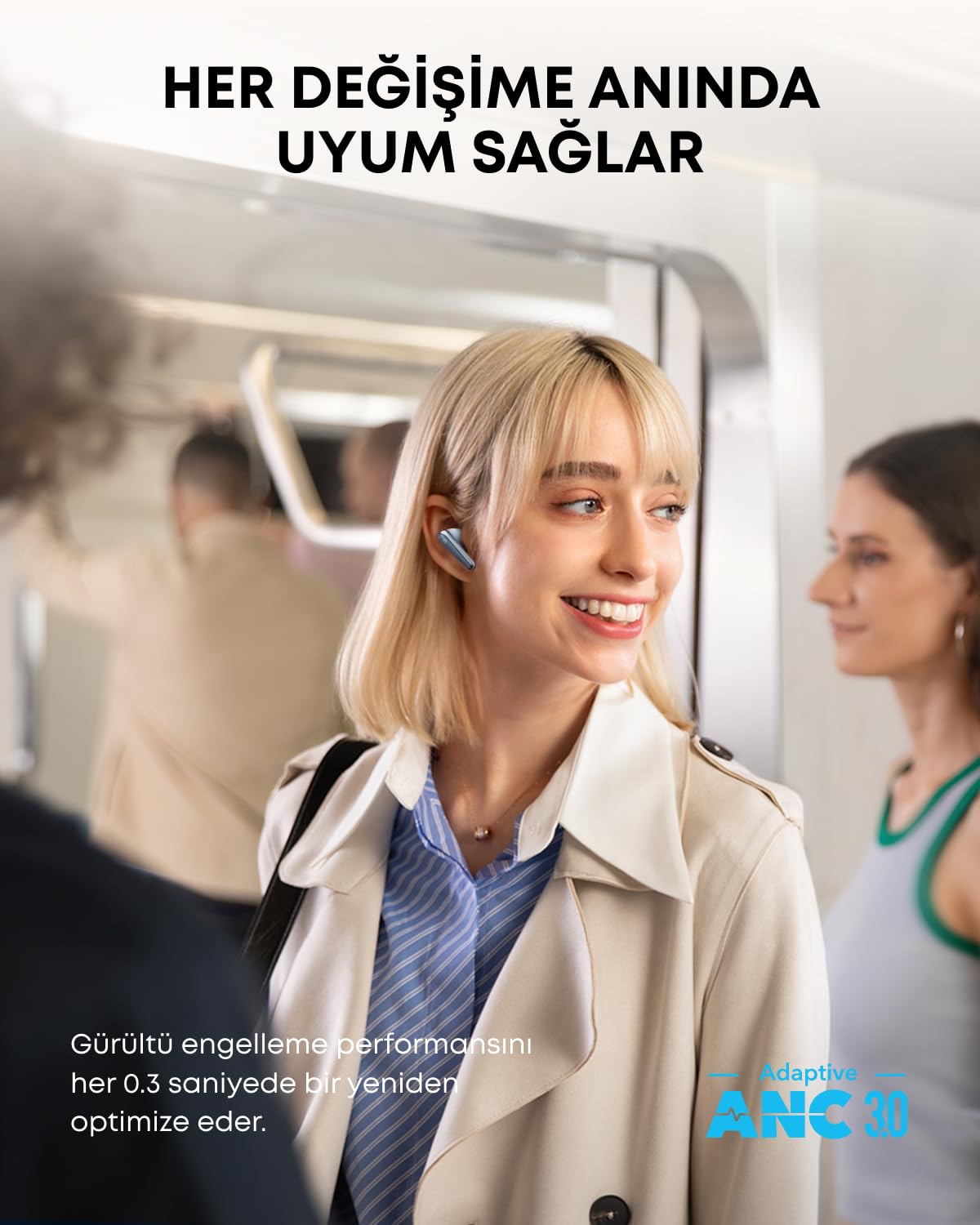 Soundcore Anker Liberty 4 Pro Earphones con Cancellazione di Riposo Adattativa - Dettaglio
