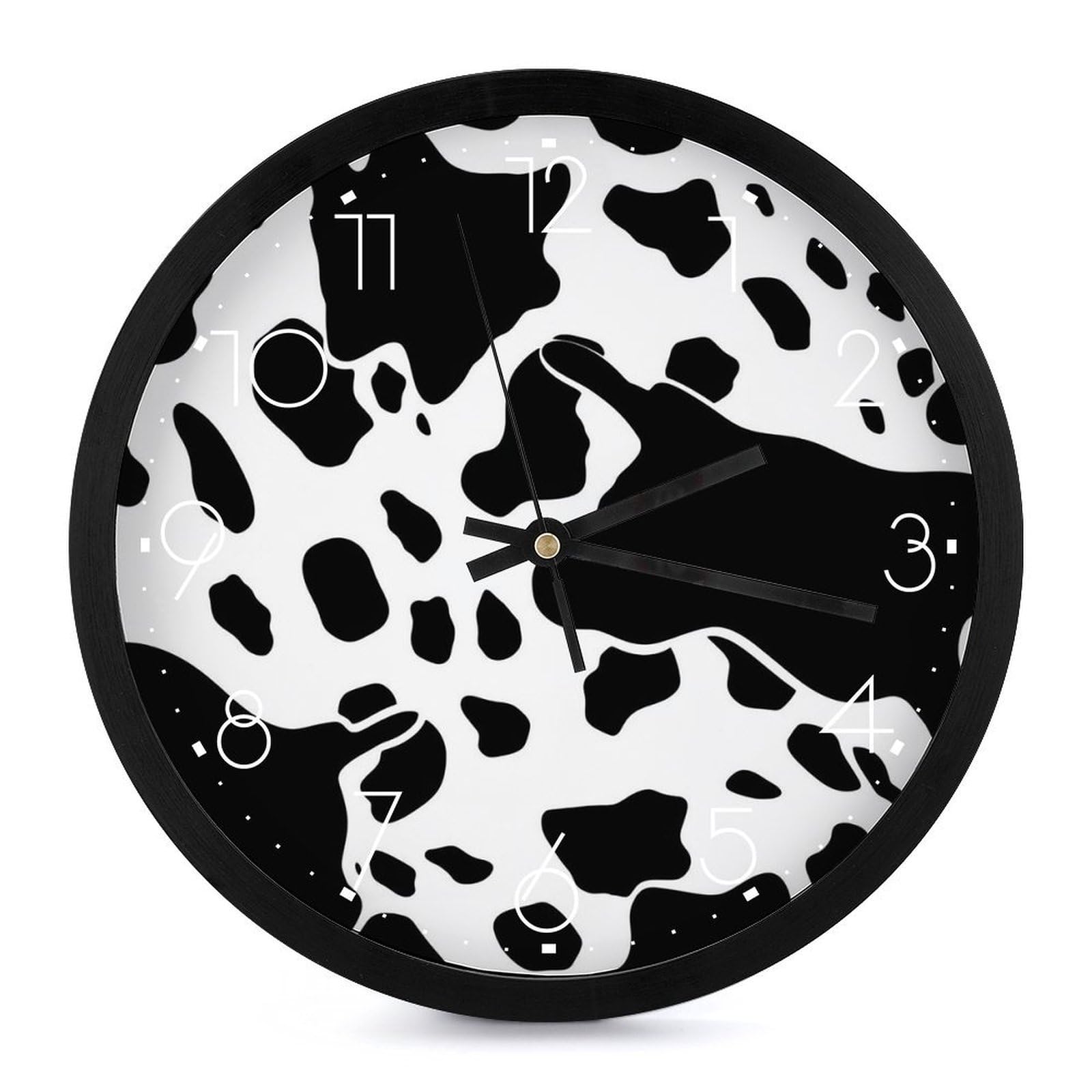 Grande horloge murale à chiffres lisibles et mécanisme sans bruit pile