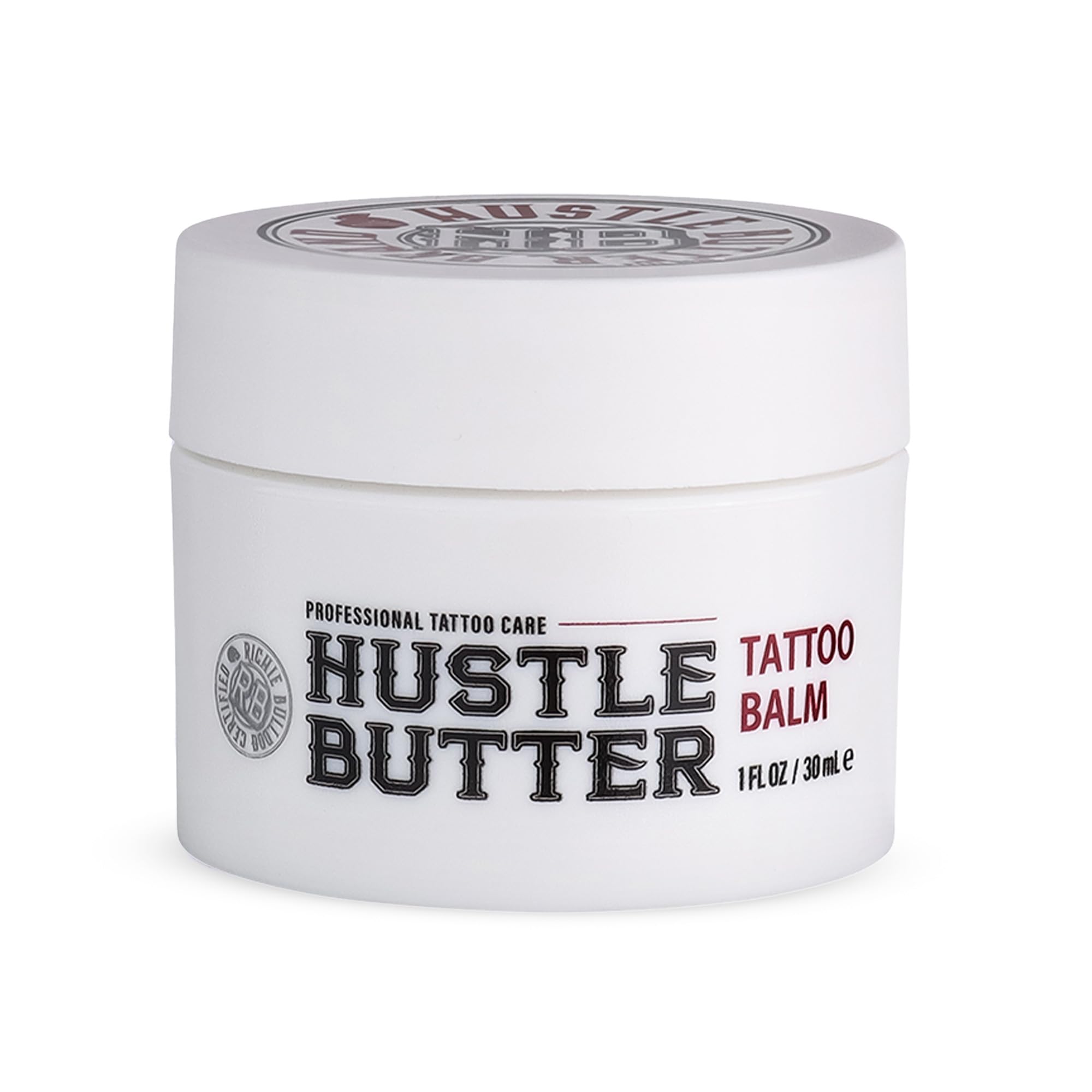 TATTOO HUSTLE BUTTER DELUXE ORIGINAL – 30ml crema vegana per la cura del tatuaggio con ingredienti naturali come mango, papaya e burro di karité, favorisce la guarigione, riduce rossori e gonfiori