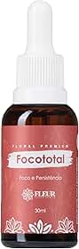 Fleur, Focototal, Floral de Bach premium, para foco e persistência, Conta-gotas, Fórmula natural, Terapia alternativa, 30ml