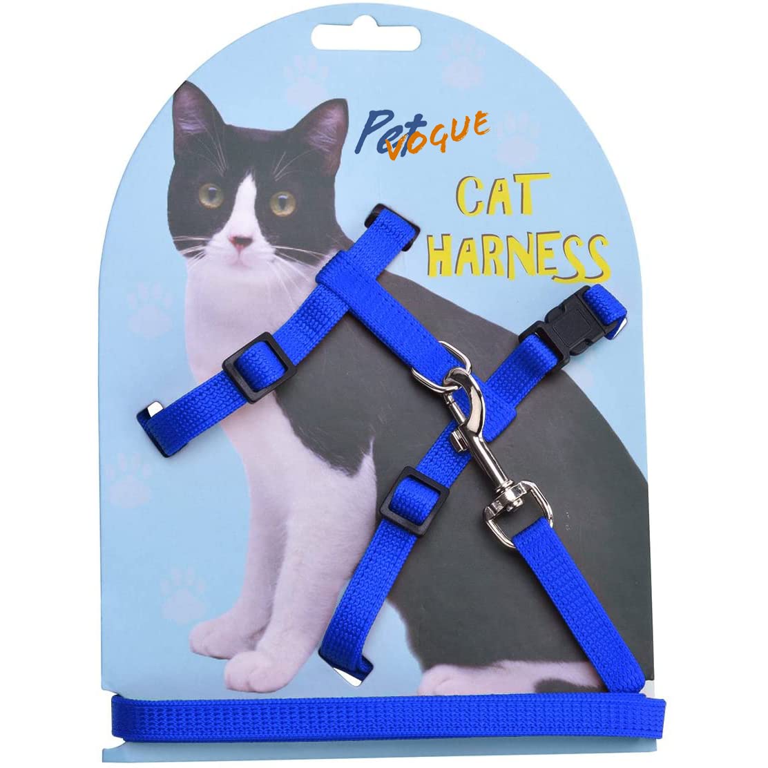 PetVogue Basic Full Body Cat Harness With Leash Set | Adjustable & Durable For Cats Adjustable Sturdy Escape Proof Kitten Vest Harness And Leash With Reflective Strip For Large Medium Small Cat (Red) (B09JLWW4PK) Amazon Price History, Amazon Price Tracker