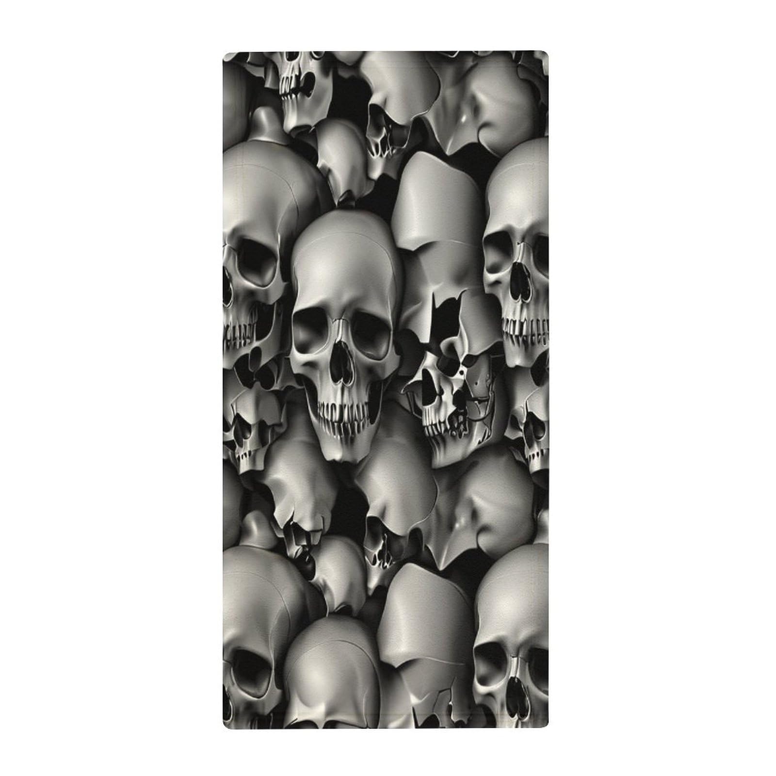 Anceky Ultra-Light Camp Towels, A Lot of Skulls Quick-Dry Absorbent Towels for Travel, Gym & Fitness Routines