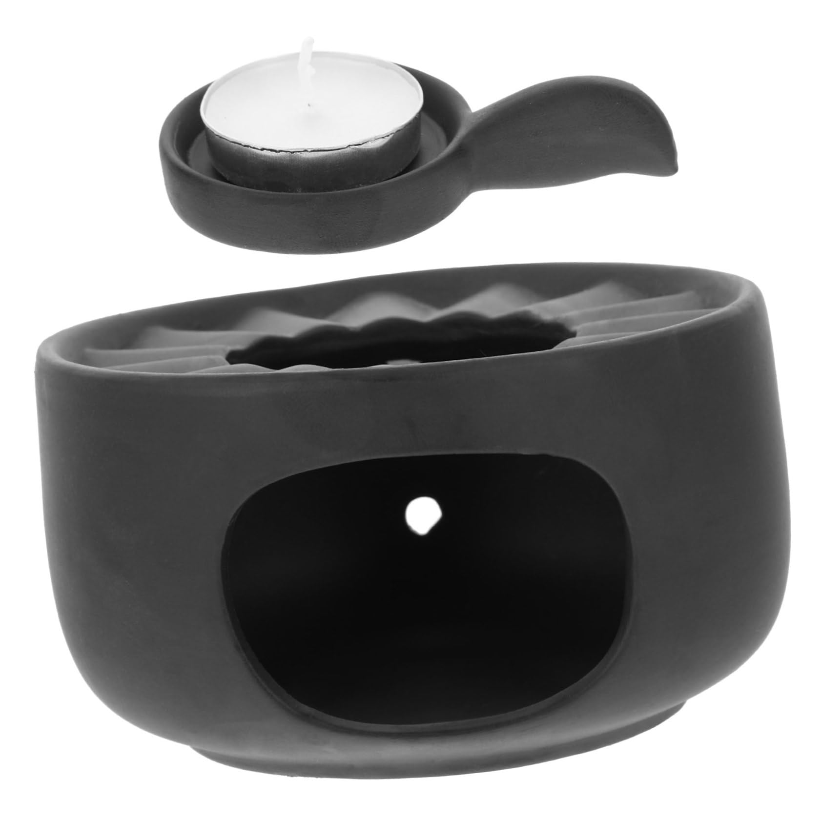 DINHEAROM 1set Ceramic Teapot Warmer Elegant Heating Base for Tea Light Tea Heater for Home Office and Smooth Temperature Maintenance