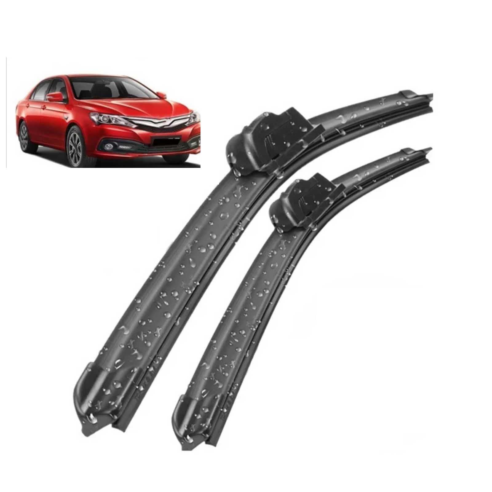Essuie glace pour BYD F3 2012-2023 balais avant 22" et 18" performance durable