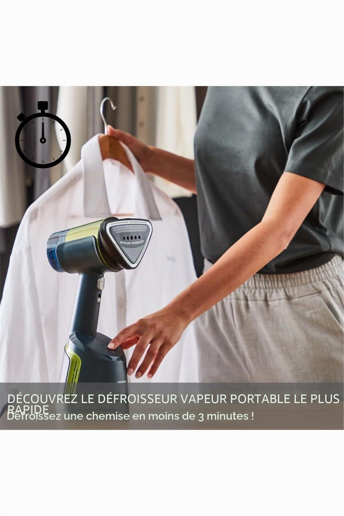 Tefal Défroisseur vapeur DT9810 AeroSteam - L'efficacité d'un fer à repasser - Défroisseur vapeur rapide et facile - Technologie OptiFlow avec vapeur et aspiration