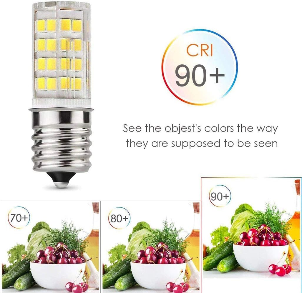 E17 LED Microwave Oven Appliance Whirlpool Bulb,8206232A 40W Equivalent Light Bulbs 2-Pack (Daylight White 6000K) : Home & Kitchen