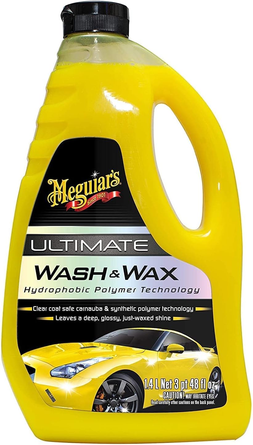 Meguiar's G17748EU Ultimate Car Wash & Wax 1.4L, Shampoo that leaves a