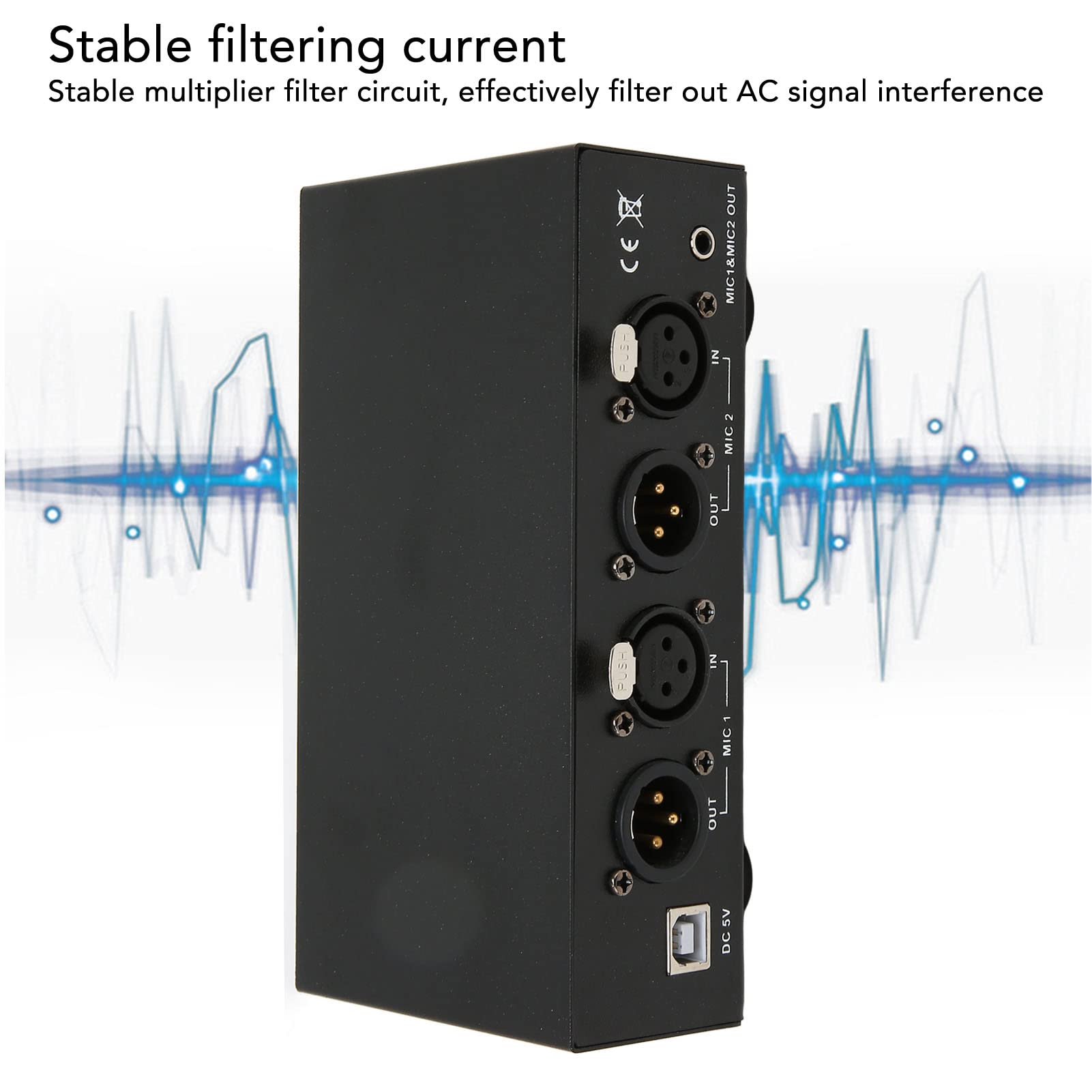 Amazon.co.jp: ファンタム電源、XLRケーブル付き2チャンネル48V