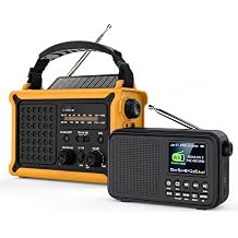 OnLyee Emergency Radio and Portable NOAA Weather Radio Bundle, 2 Items
