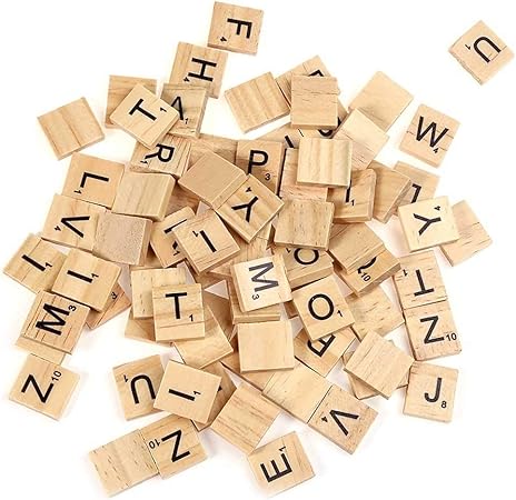 Amazon 玩具ゲーム 習レターブロック 積み木 アルファベットブロック 木製おもちゃ スペル単語ゲーム 啓蒙 子供おもちゃ 英語教育 アルファベット スクラブルクロス ワードゲーム ウッド 木製 知育玩具 アルファベット 子供向け 100個セット 積み木 おもちゃ