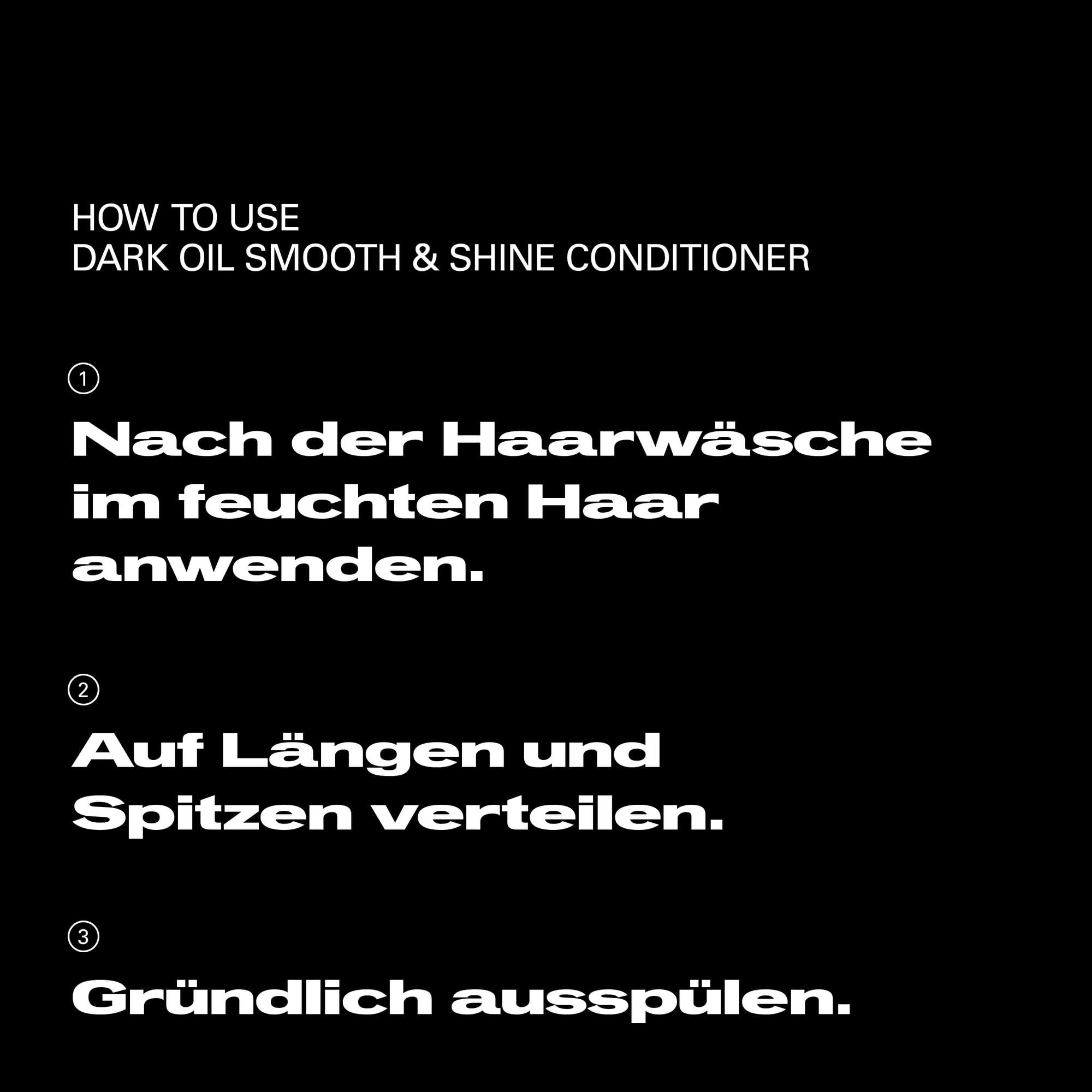 Sebastian Professional Dark Oil Smooth and Shine Conditioner – Entwirrende Haarpflege für trockenes & frizziges Haar – Haarspülung mit seidigem Glanz & Anti-Frizz-Effekt