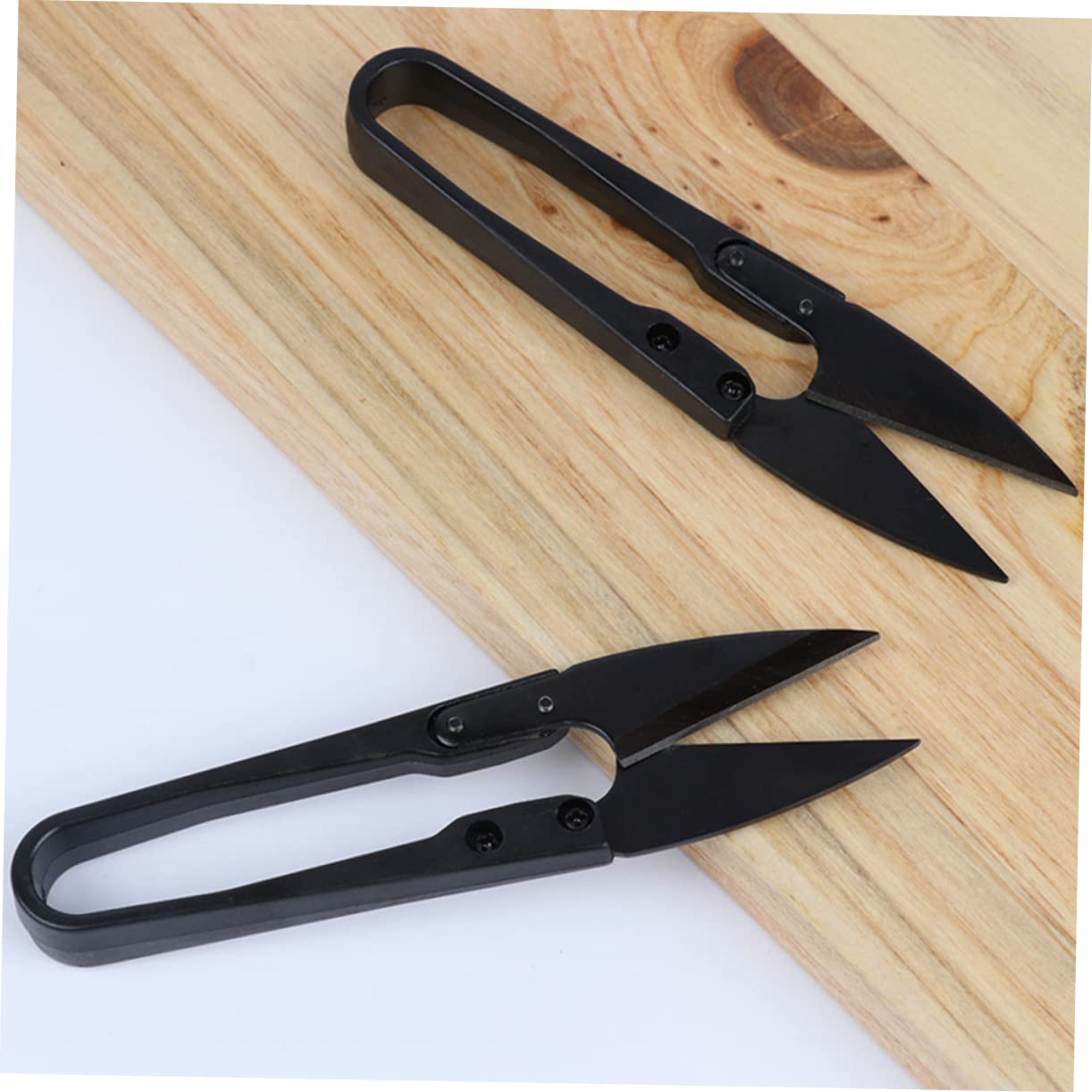 STOBOK 18piezas Tijeras De Forma Cortahilos Prácticos Para Manualidades y Costura Útiles Para y Proyectos De Negro