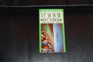 1980 COLORADO STATE AT IOWA STATE FOOTBALL TICKET STUB